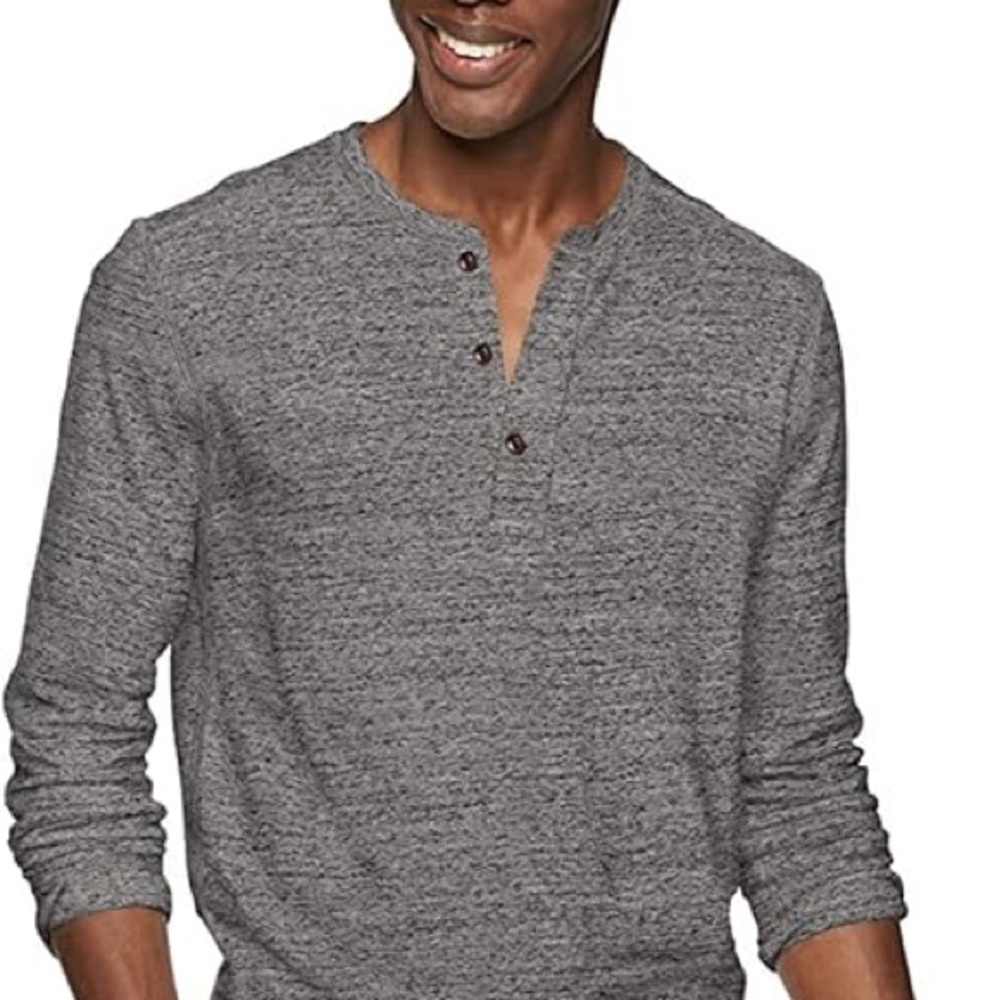 Men’s J Crew Henley Long Sleeve Shirt